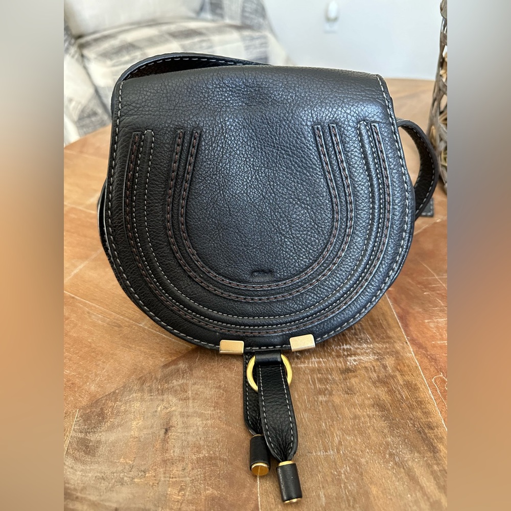 Chloe Marcie Small Crossbody Bag in Grained Leather